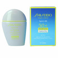 Crème Hydratante avec Couleur Shiseido Sports BB SPF50+ Very Dark