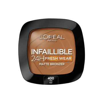 Poudres Compactes de Bronzage L'Oreal Make Up Infaillible H 400-tan doré Nº 400-Tan Dore 9 g 24 heures