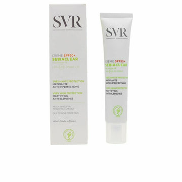 Protecteur Solaire SVR Sebiaclear Spf 50 40 ml Anti-imperfections Séborégulateur
