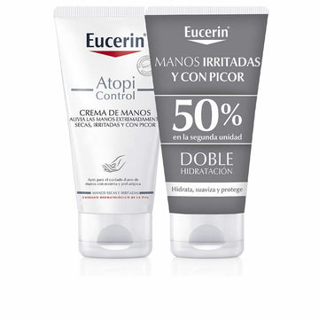 Lotion mains Eucerin Atopicontrol Crema De Manos Lote 75 ml 2 Unités