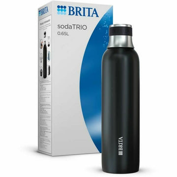 Thermos Brita 1046736 Noir Argenté Acier inoxydable 650 ml