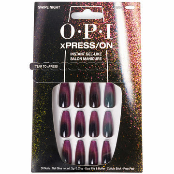 Faux ongles Opi #Swipe Night Swipe Night 30 Pièces