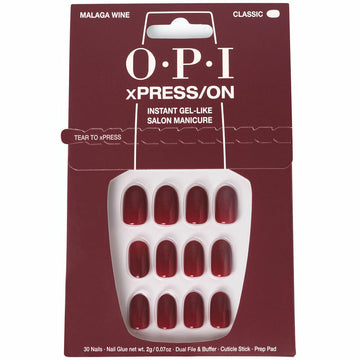 Faux ongles Opi #Malaga Wine Malaga Wine 30 Pièces