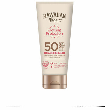 Écran solaire visage Hawaiian Tropic GLOWING PROTECTION Spf 50 50 ml