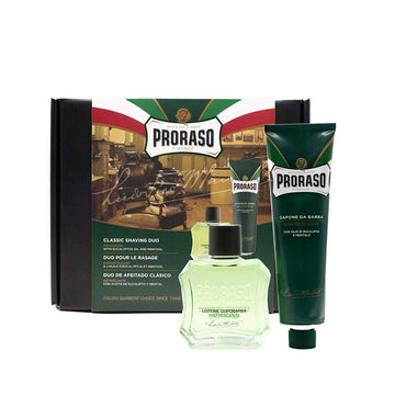Set de rasage Proraso Afeitado Clásico Rinfrescante Lote Rafraîchissant 2 Pièces