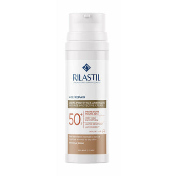 Crème Solaire Avec Couleur Rilastil Age Repair Spf 50+ 50 ml Anti-âge