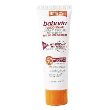 Écran solaire visage Babaria Solar Adn Sensitive Spf 50 Spf 50+ 75 ml