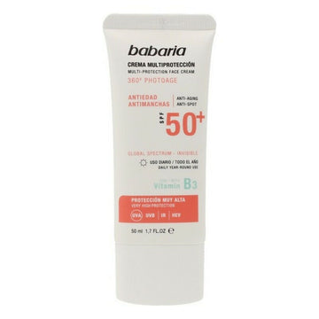 Crème Solaire Anti-Tâches Multi-Protection Babaria Solar Multiproteccion SPF 50+ 50 ml