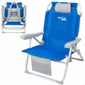 Chaise de Plage Aktive 55 x 66 x 86 cm Bleu Gris