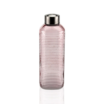 Bouteille d'eau Versa Rose verre Aluminium 1 L 8,3 x 23,5 x 8,3 cm