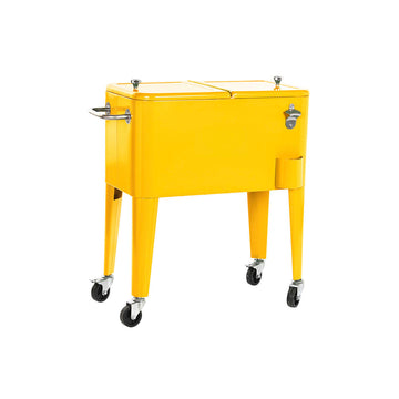 Glacière Home ESPRIT Jaune Acier polypropylène 56 L 74 x 43 x 80 cm