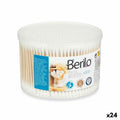 Cotons-Tiges Berilo BT500PPD Blanc Marron Coton Bambou (24 Unités)