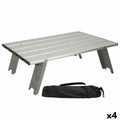 Table Piable Aktive Argenté Aluminium 40 x 13 x 28,5 cm (4 Unités)