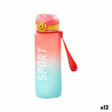 Bouteille d'eau Bewinner Multicouleur 600 ml 7,4 x 7,4 x 19 cm (12 Unités)
