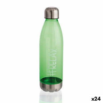 Bouteille d'eau Quid Quidate Vert Plastique 750 ml (24 Unités)