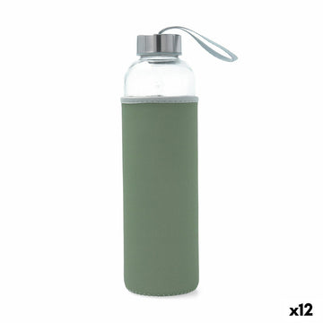 Bouteille d'eau Quid Quidate Vert verre 600 ml (12 Unités)