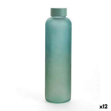 Bouteille d'eau Quid Quidate Turquoise verre 600 ml (12 Unités)