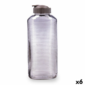 Bouteille d'eau Quid Velvet Gris verre 1,8 L (6 Unités)