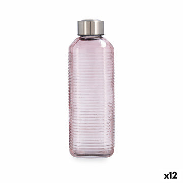 Bouteille d'eau Quid Velvet Rose verre 1 L (12 Unités)