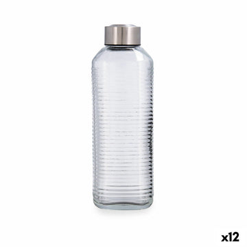 Bouteille d'eau Quid Velvet Transparent verre 1 L (12 Unités)