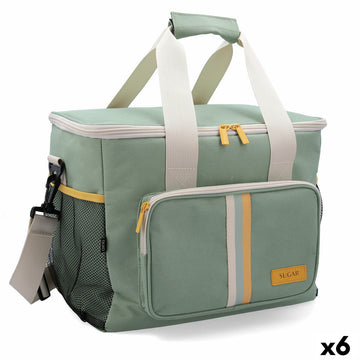 Sac Thermique Quid Sugar Vert 33 x 24 x 28 cm (6 Unités)